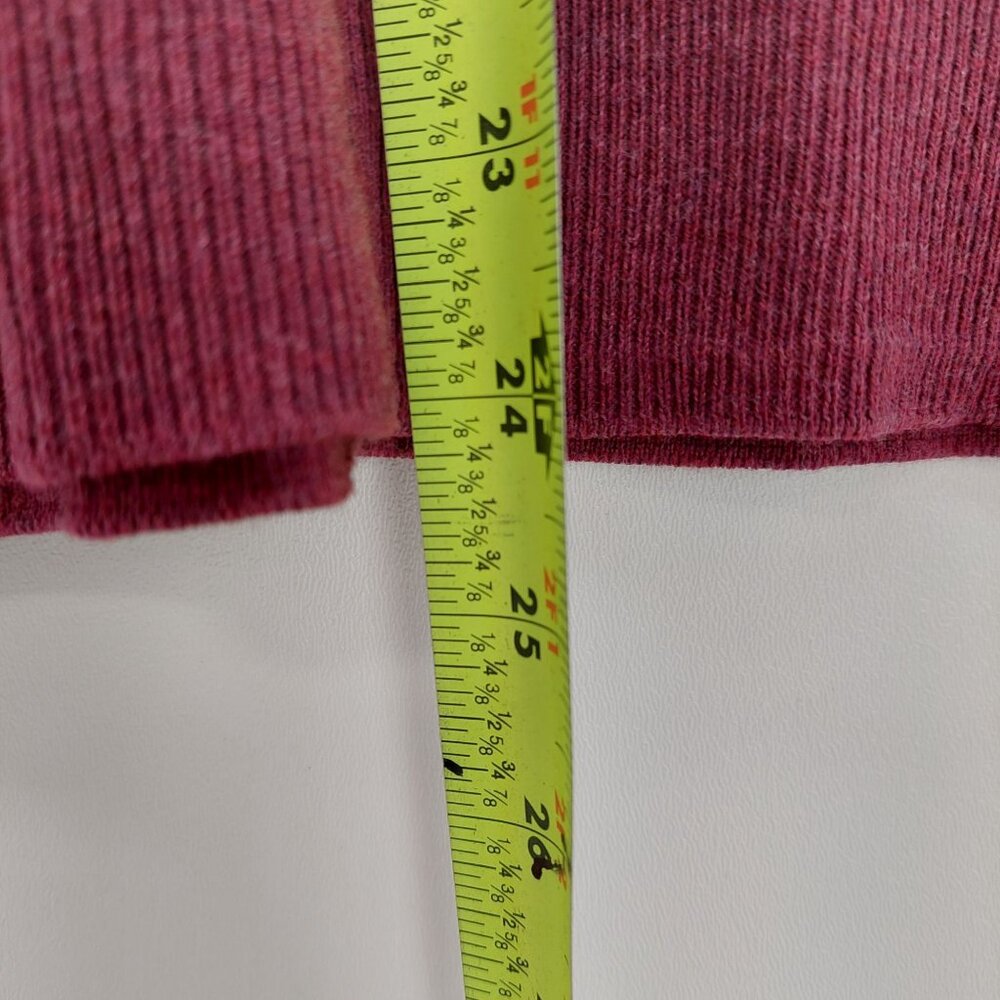 Croft & Barrow Women's XL Cardigan Wine Red Pima Cotton Embellished Neckline NWT - Picture 8 of 8